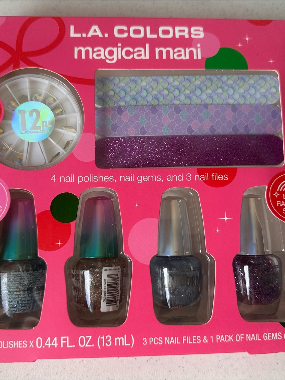 L.A. COLORS Magical Mani Nail Kit - Luxe Rainbow Shine